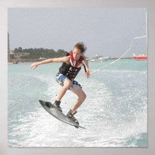 Impressão do salto de Wakeboarding