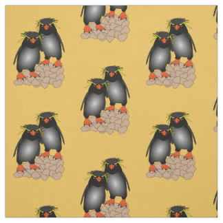 Impressão do tecido do pinguim de Rockhopper