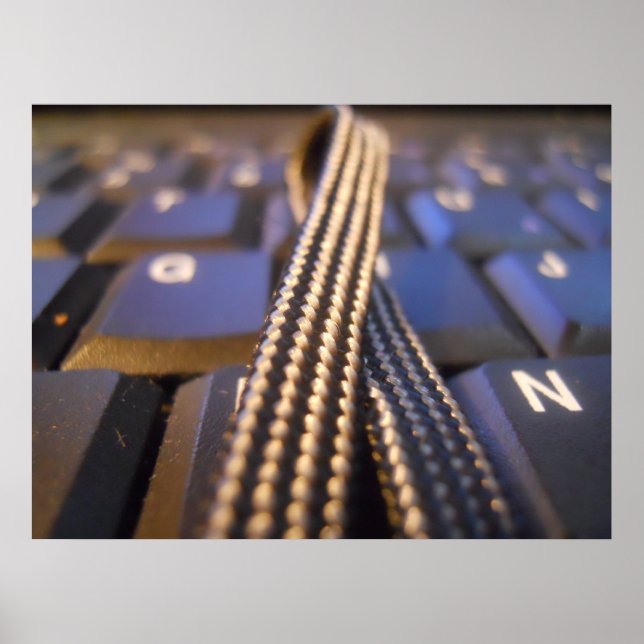 Impressão do teclado do computador (Frente)