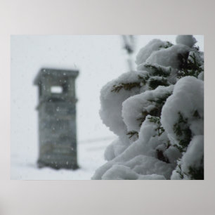 Impressão do tempo da neve