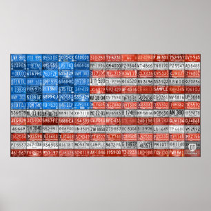 Impressão dois da arte da bandeira da matrícula