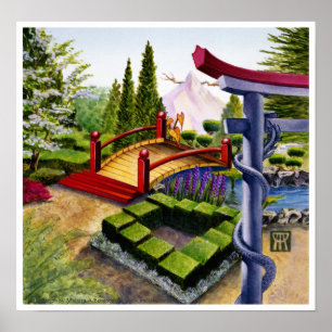 Impressão dos jardins de Möbius