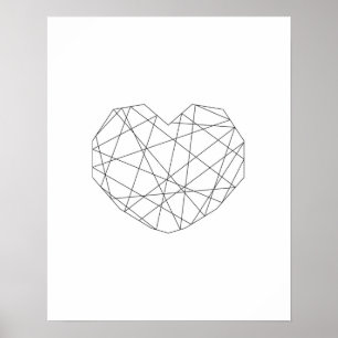 Impressão dos namorados. Arte preto e branco da