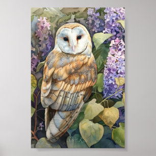 Impressão e descarregável do Lilac Barn Owl