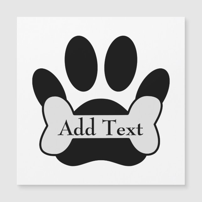 Impressão E Osso Da Pata De Cães (Frente)