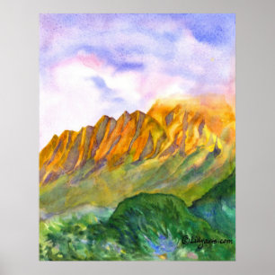 Impressão e poster de Kauai dos penhascos do