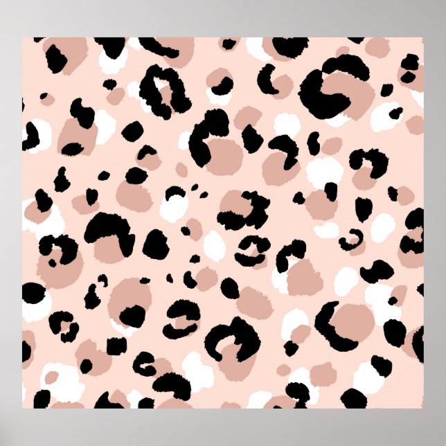 Impressão em animais-leopardo Abstrato moderno (Frente)