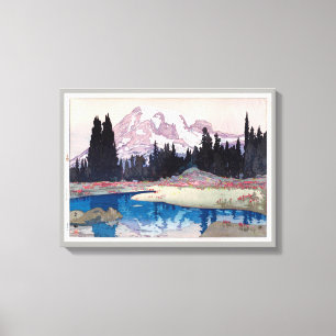 Impressão Em Tela レーニア山, o Monte Rainier, Hiroshi Yoshida,