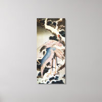 松 に 鶴, 北 gruas 斎 na Pine Tree, Hokusai, Ukiyo-e
