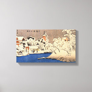 Impressão Em Tela 雪 の 草,国 芳 Snowy Asakusa, Kuniyoshi, Ukiyo-e