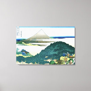 Impressão Em Tela 青 山 座 松, 北 斎 Ver o Monte Fuji de Aoyama, Hokusai