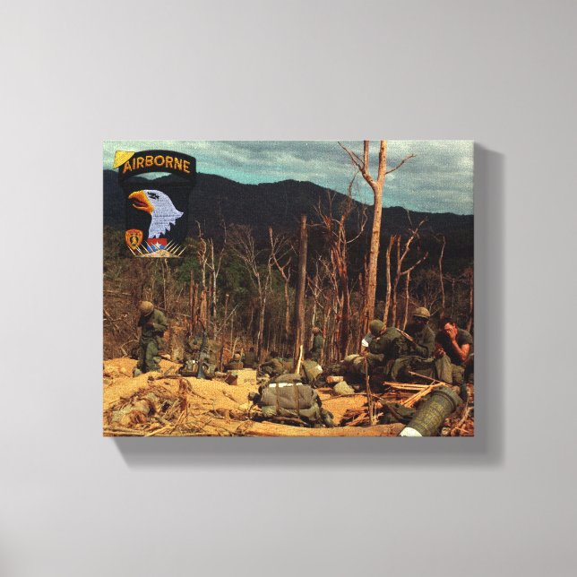 Impressão Em Tela 1010Telas impressas pela divisão aérea vietnam war (Frente)