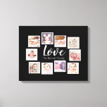 Impressão Em Tela 10 Foto Collage Love Family<br><div class="desc">10 modelos de fotos criados por você,  arte personalizada em parede - Canvas Print de Ricaso - adicione suas próprias fotografias e texto a esta canvas de excelente</div>