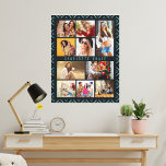 Impressão Em Tela 10 Foto Moderna Nome do Na moda Geométrico<br><div class="desc">10 Photo Modern Geométrico Na moda Name Canvas Print apresenta dez das suas fotografias favoritas para uma fácil e rápida colagem de fotografias. Personalize com seu nome e rodeado de um padrão geométrico. Faz um presente perfeito para o Natal, aniversários, Dia de as mães, Dia de os pais. irmãs, melhores...</div>