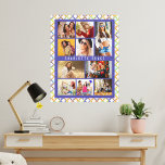 Impressão Em Tela 10 Foto Trendy Modern Colorful Geométrico Name<br><div class="desc">10 Foto Trendy Modern Colorful Geométrico Name Art apresenta dez das suas fotografias favoritas para uma fácil e rápida colagem de fotografias. Personalize com seu nome e rodeado de um padrão geométrico colorido. Faz um presente perfeito para o Natal, aniversários, Dia de as mães, Dia de os pais. irmãs, melhores...</div>