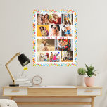 Impressão Em Tela 10 Photo Modern Trendy Floral Na moda Name<br><div class="desc">10 Foto moderna Tendy Floral Na moda Name Canvas Art apresenta dez das suas fotografias favoritas para uma fácil e rápida colagem de fotografias. Personalize com seu nome e rodeado de um padrão floral colorido. Faz um presente perfeito para o Natal, aniversários, Dias de as mães, irmãs, melhores amigos e...</div>