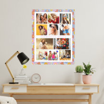 10 Photo Modern Trendy Hippie Floral Na moda Name