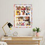 Impressão Em Tela 10 Photo Modern Trendy Hippie Floral Na moda Name<br><div class="desc">10 Foto moderna Tendy Hippie Floral Na moda Name Canvas Art apresenta dez das suas fotografias favoritas para uma fácil e rápida colagem de fotografias. Personalize com seu nome e rodeado por um padrão floral colorido retrorhippie. Faz um presente perfeito para o Natal, aniversários, Dias de as mães, irmãs, melhores...</div>