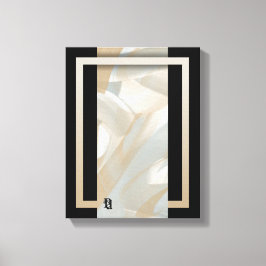 Impressão Em Tela 11x14" Sandy Tornado Trend Abstrato Art Beige