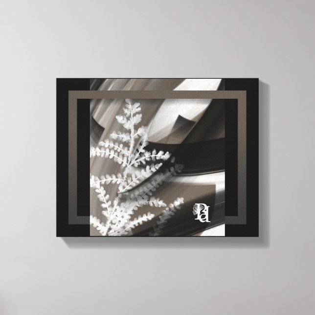 Impressão Em Tela 11x14" Terra’s Tender Whisper Abstract Brown Flowe (Frente)