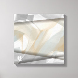 Impressão Em Tela 12x12" Sandy Tornado Trend Abstrato Art Beige