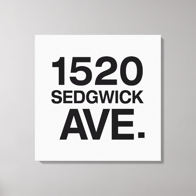IMPRESSÃO EM TELA 1520 SEDGWICK AVE. (Frente)