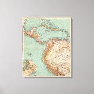 Impressão Em Tela 15354 América Central, Colômbia