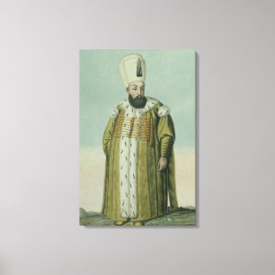 Impressão Em Tela 1546-95) sultões III de Amurath (Murad) (1574-95,