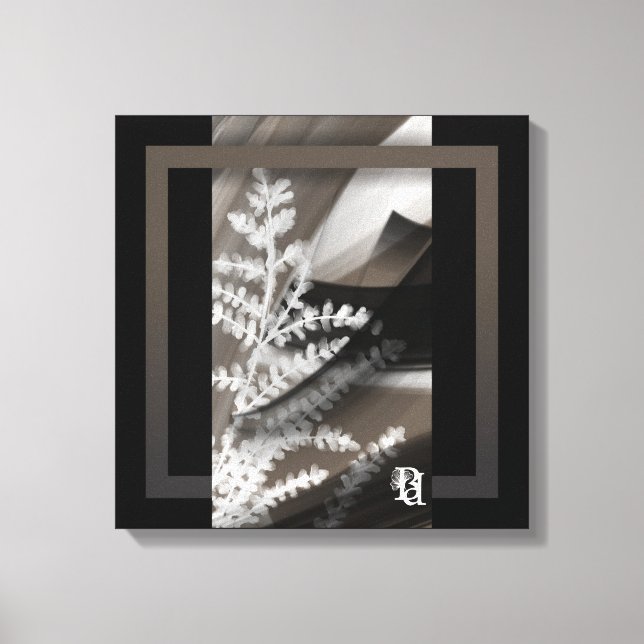 Impressão Em Tela 16x16" Terra’s Tender Whisper Abstract Brown Flowe (Frente)