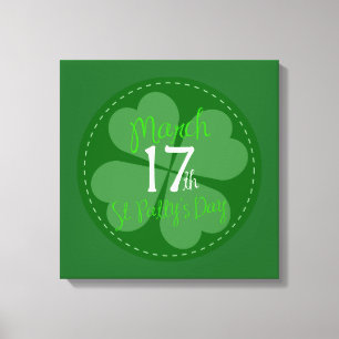 Impressão Em Tela 17 de março celebração do dia do rissol do St.