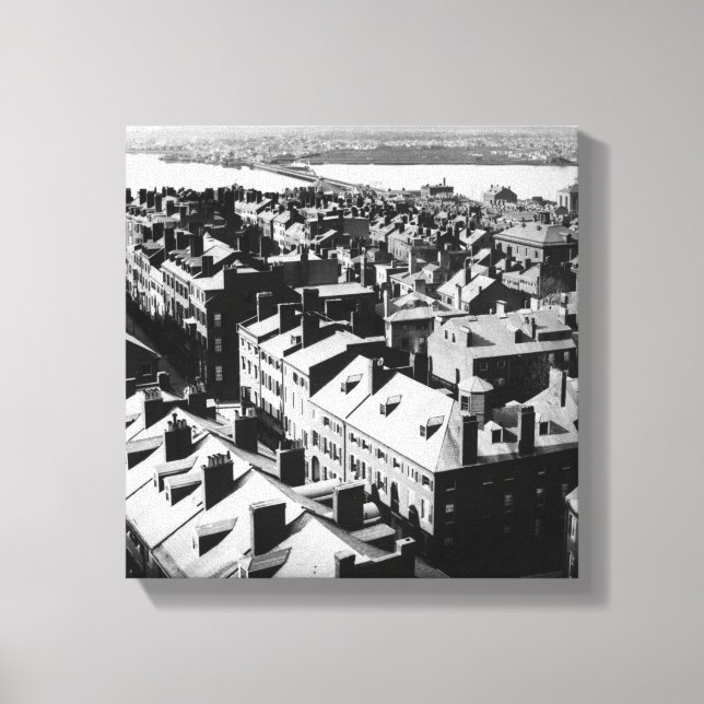 Impressão Em Tela 1859: A cidade de Boston, Massachusetts (Frente)