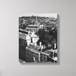 Impressão Em Tela 1859:  Uma vista de Boston que olha sul