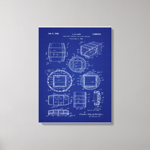 Impressão Em Tela 1966 Arte do Contentor Whiskey