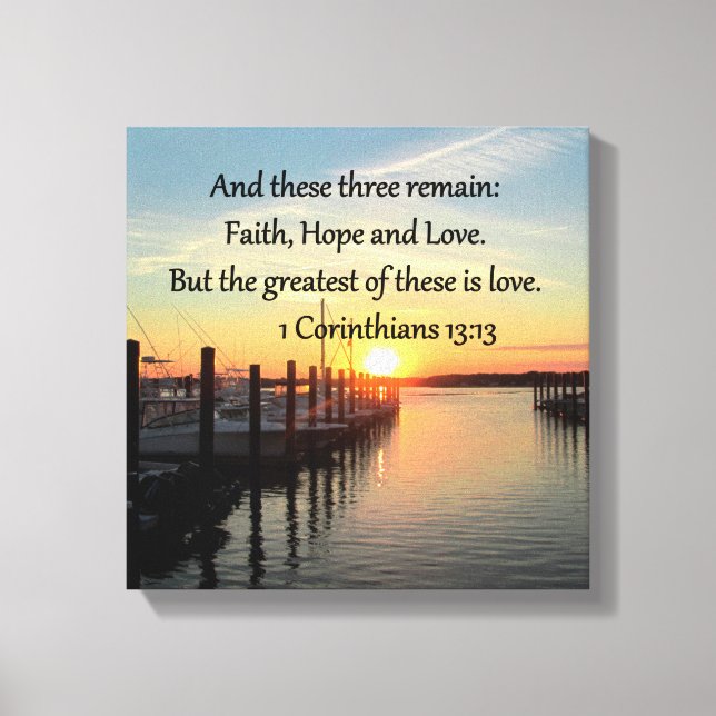 IMPRESSÃO EM TELA 1 CORINTHIANS 13 SUNSET DESIGN (Frente)