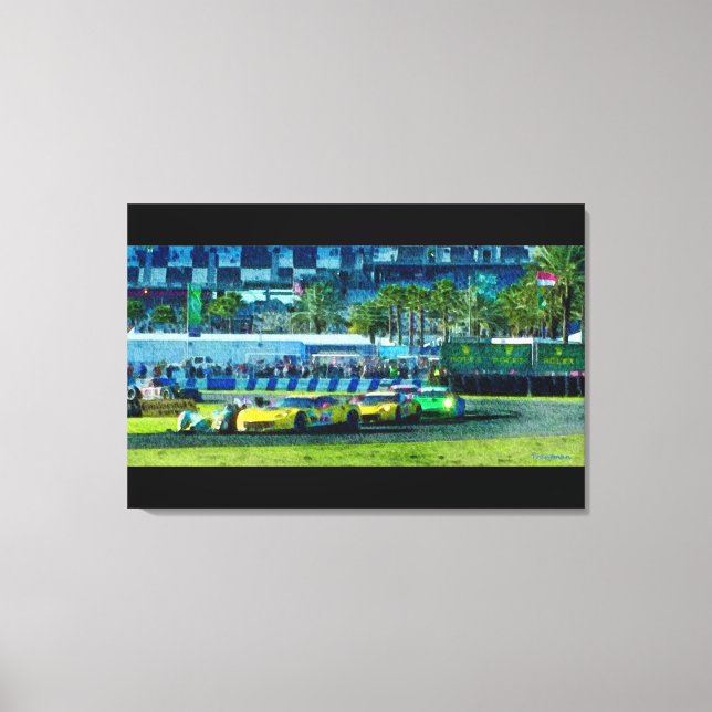 Impressão Em Tela 2015 Rolex 24 horas de Daytona (Frente)