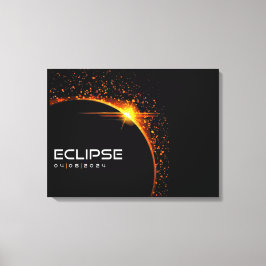 Impressão Em Tela 2024 Eclipse Solar Souvenir Keepape