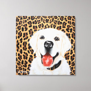 Impressão Em Tela 24x24 Londres, o Ouro inglês Retriever