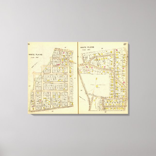 Impressão Em Tela 26-27 White Plains (Frente)