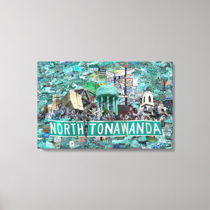 Impressão Em Tela 27,50" x 17,75 Tela Esticada - Ruas de NT