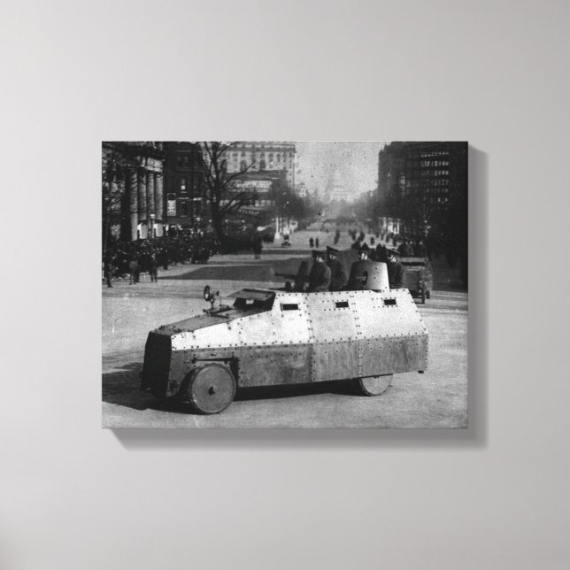 Impressão Em Tela 27 de março de 1917: Esquadrão dos veículos blinda (Frente)