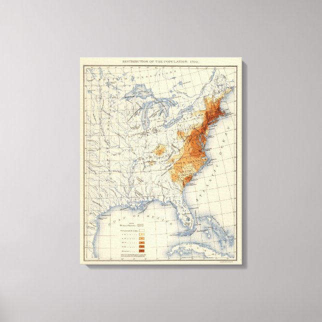 Impressão Em Tela 2 População 1790 (Frente)
