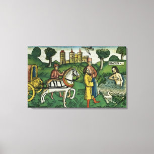 Impressão Em Tela 2 reis 5 14 a limpeza de Naaman, 'do NU