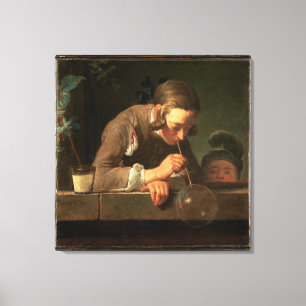 Impressão Em Tela 32x32 Pintura de bolhas