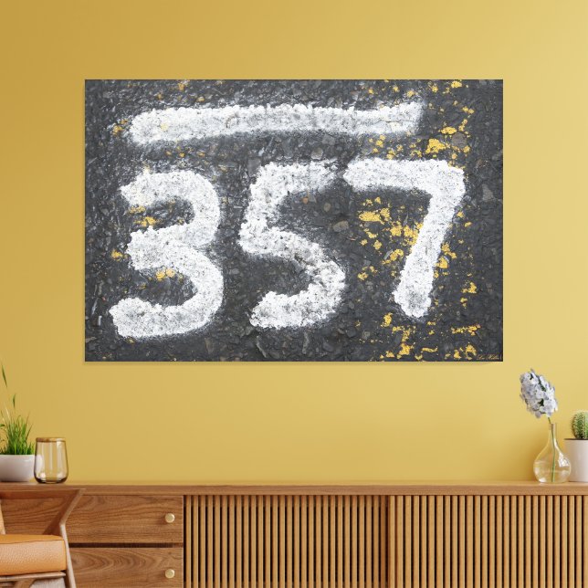 Impressão Em Tela 357 Número de Maçom e Número de Anjo (Insitu(Sala de estar))
