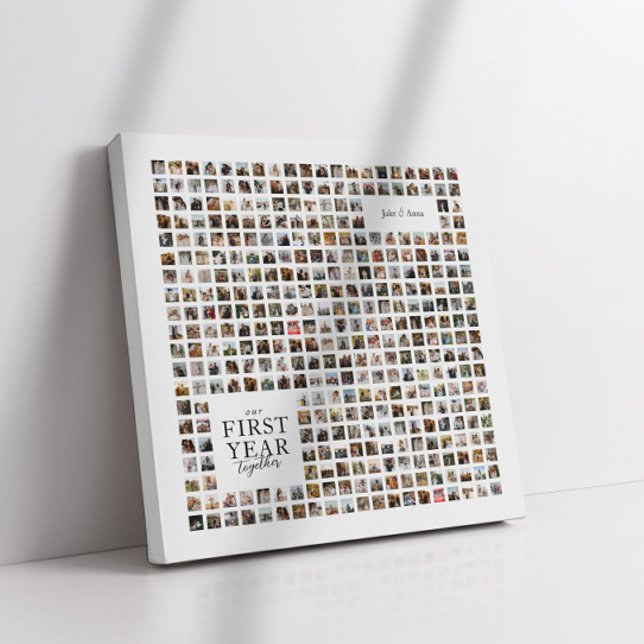 Impressão Em Tela 365 Dias Juntam-Se Ao Nosso Primeiro Ano (Criador carregado)