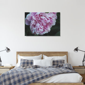 Impressão Em Tela 36"x24" Peônia Rosa