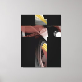 Impressão Em Tela 38x50" Trend Abstract Art Black White Powdery 