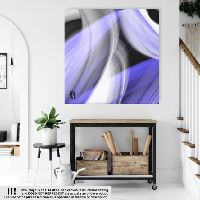Impressão Em Tela 40x40" Lavanda Tendência da Lua Violet de Abstrato (Criador carregado)