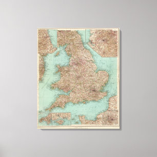 Impressão Em Tela 4748 Inghilterra, Gales