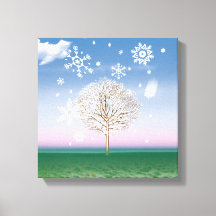 4 Assentos 4 painéis Tela de pintura WINTER